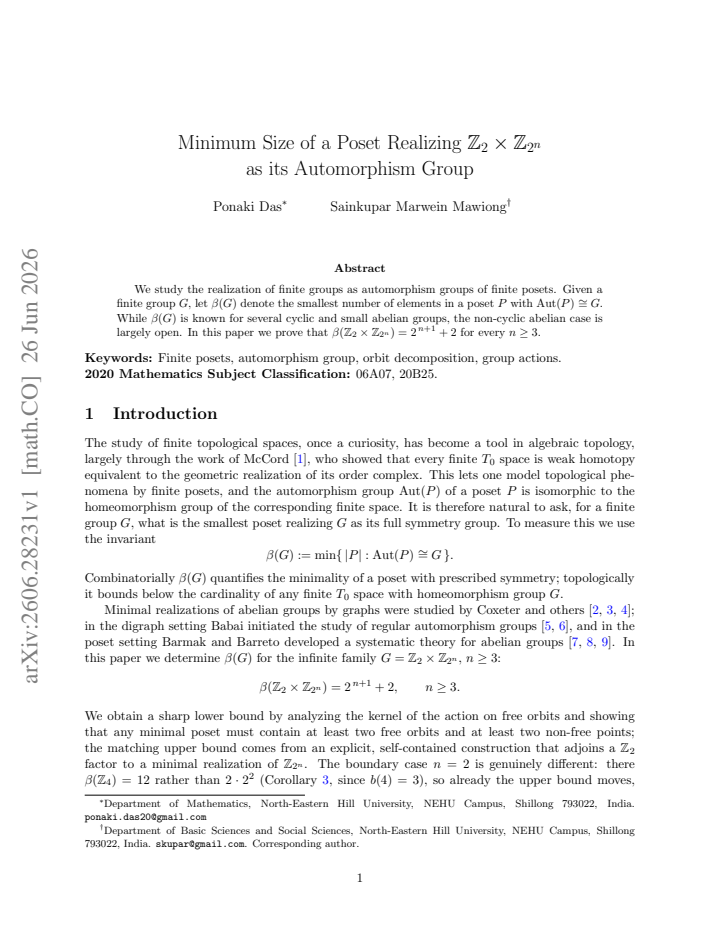 First page