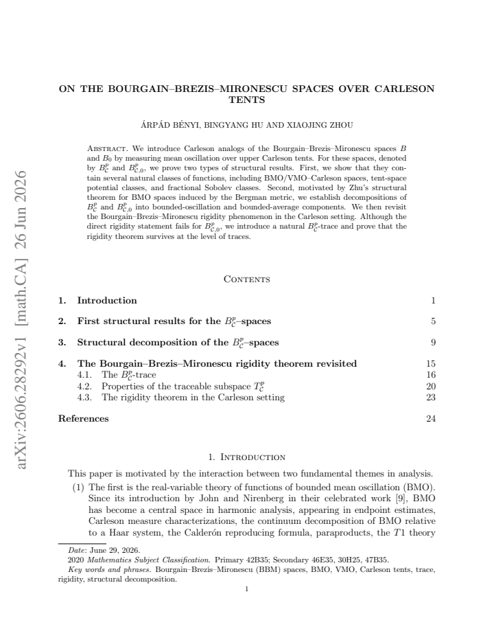 First page