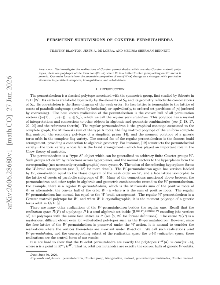 First page