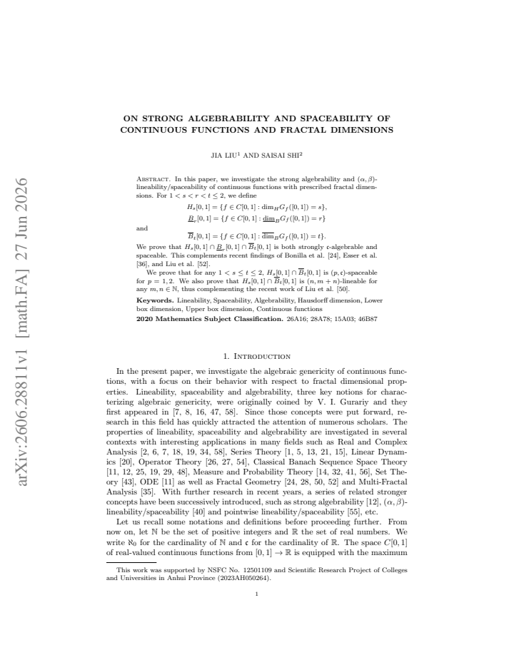 First page