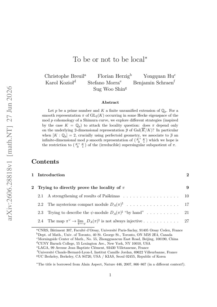 First page
