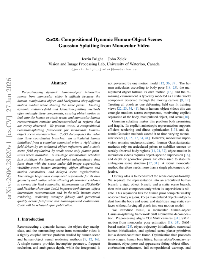 First page