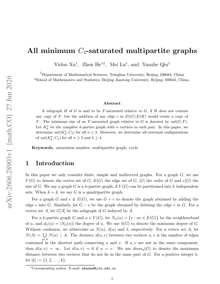 First page