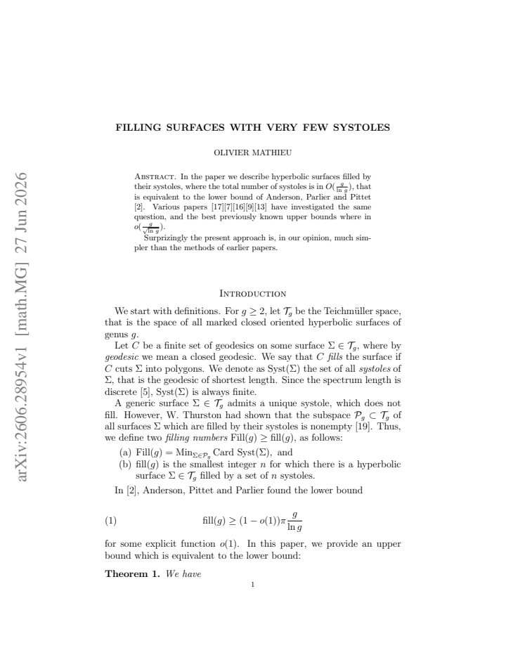 First page