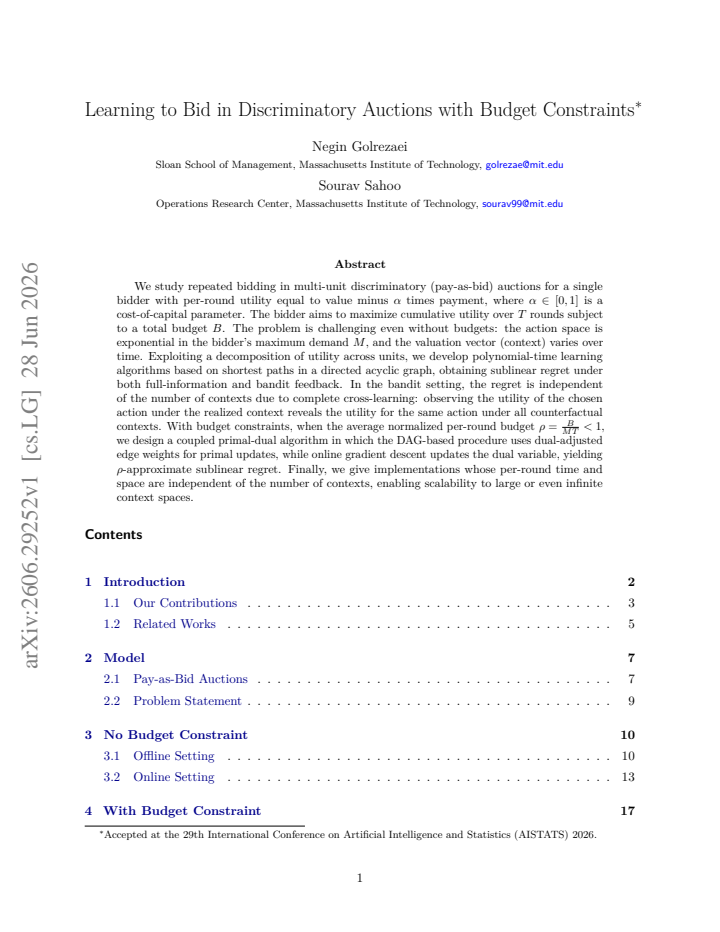 First page