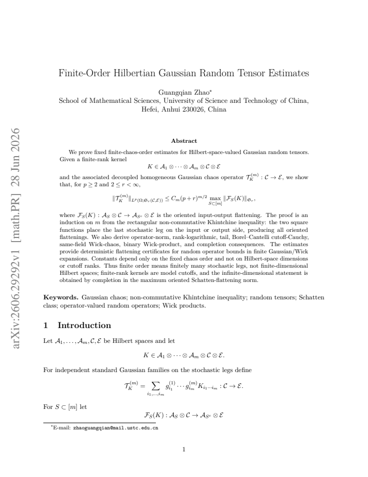 First page
