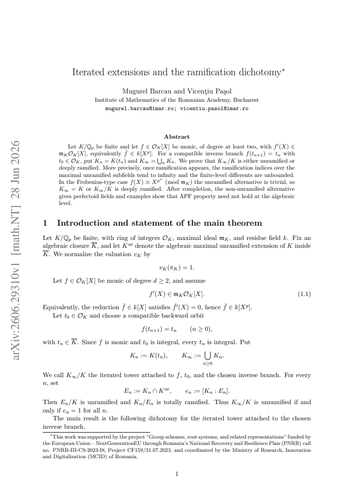 First page