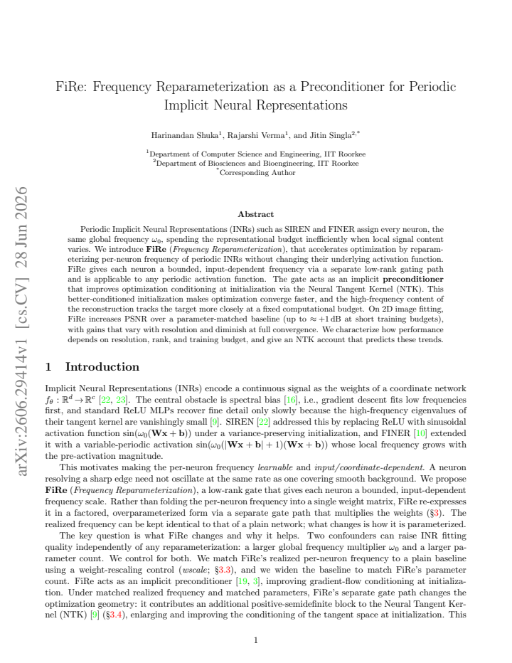 First page
