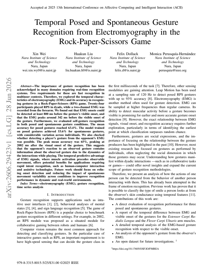 First page