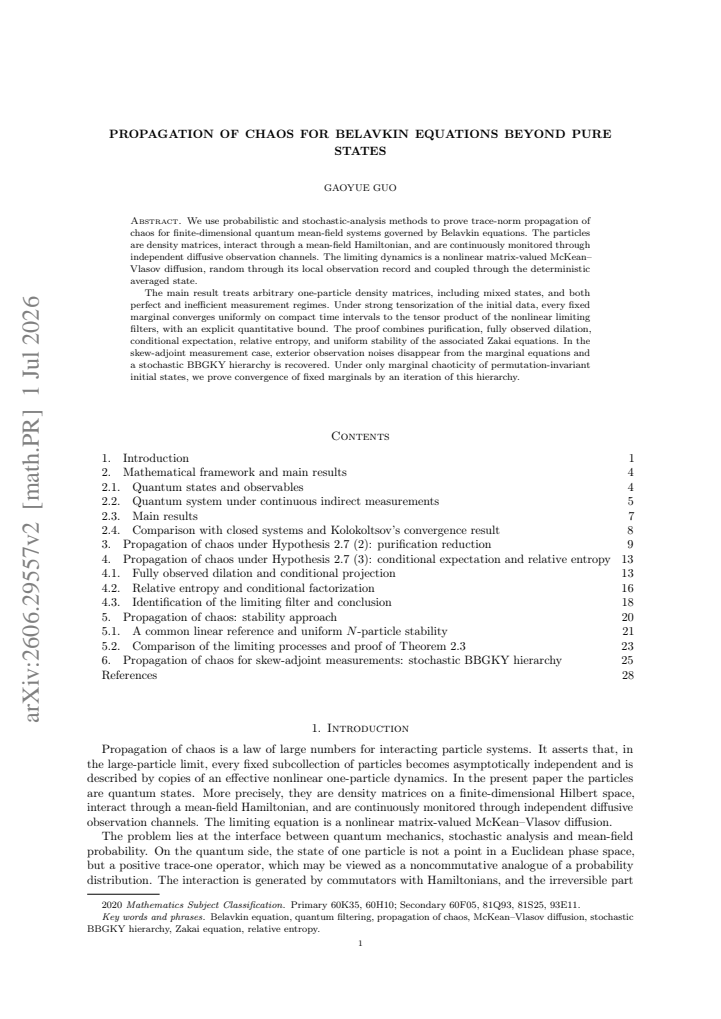 First page