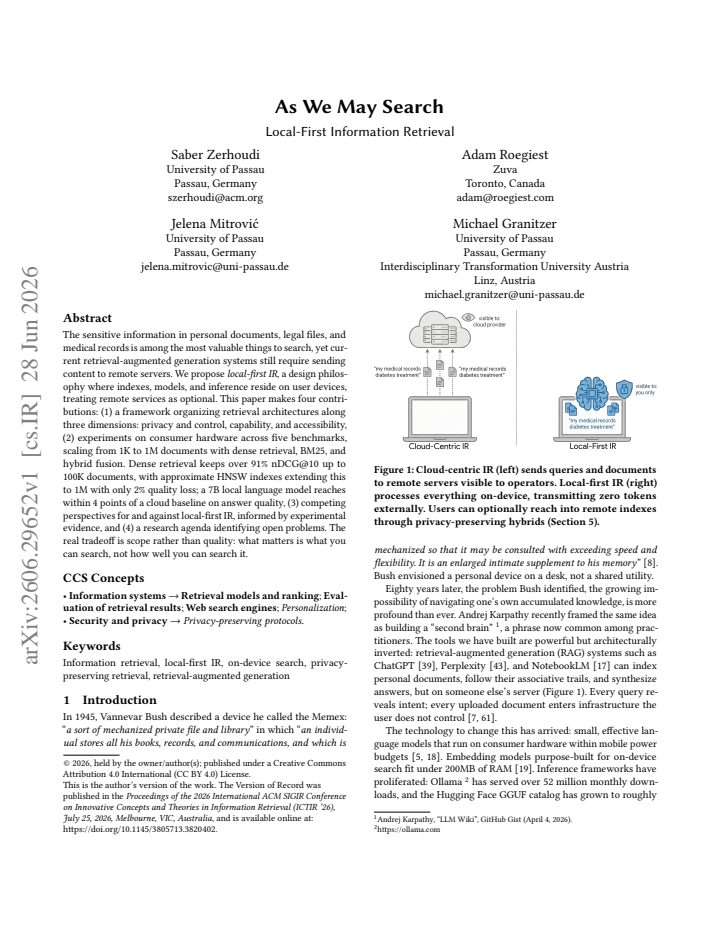 First page