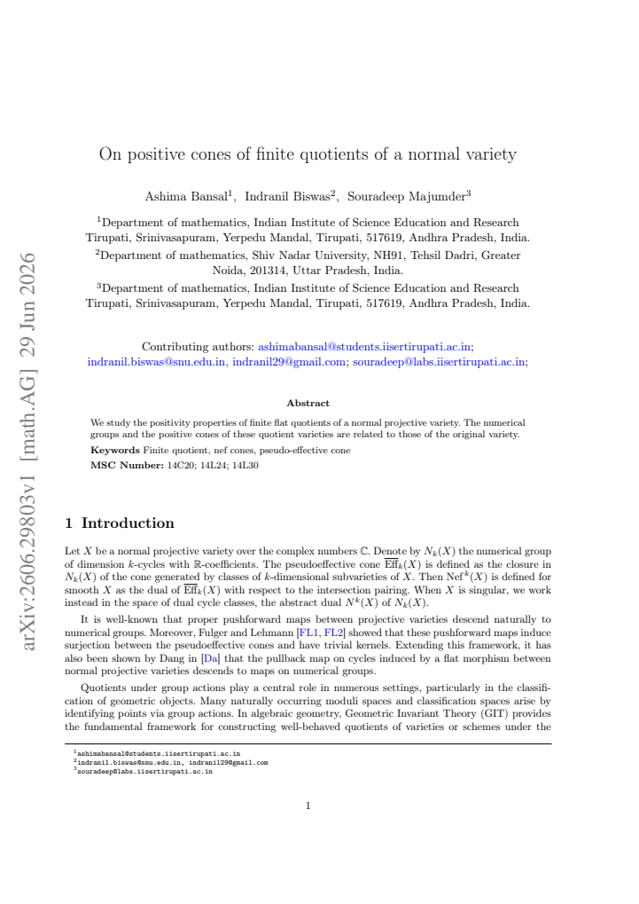 First page
