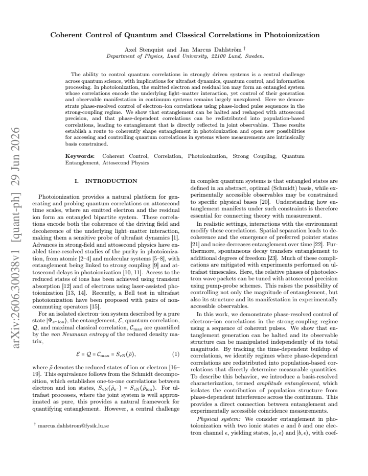First page