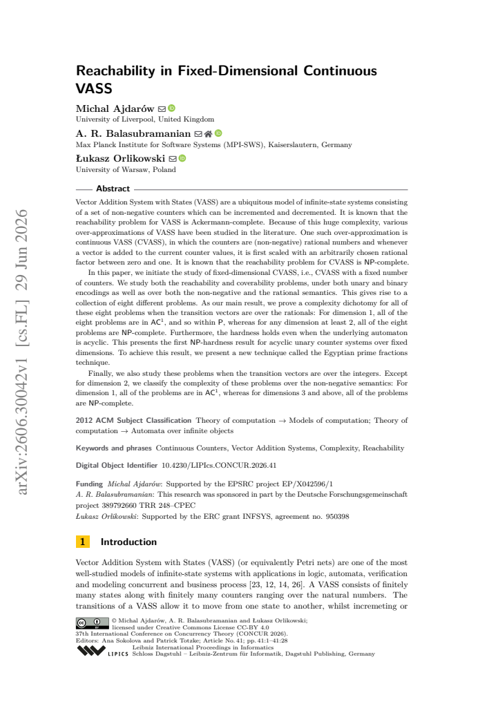 First page