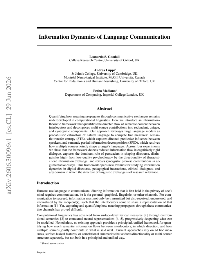 First page
