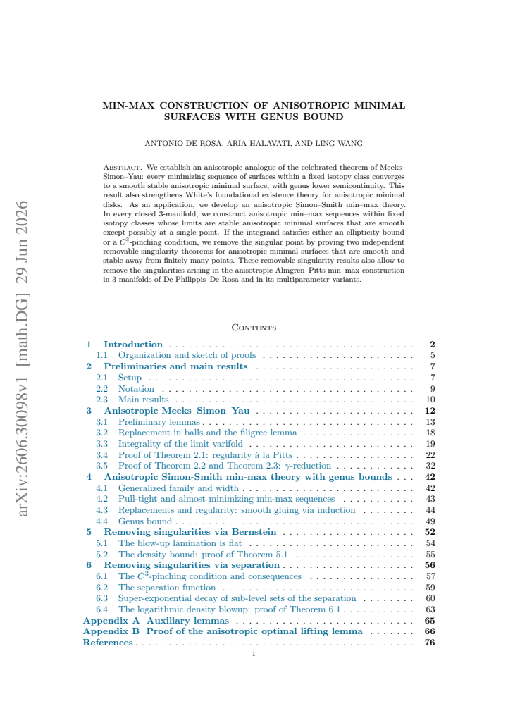 First page
