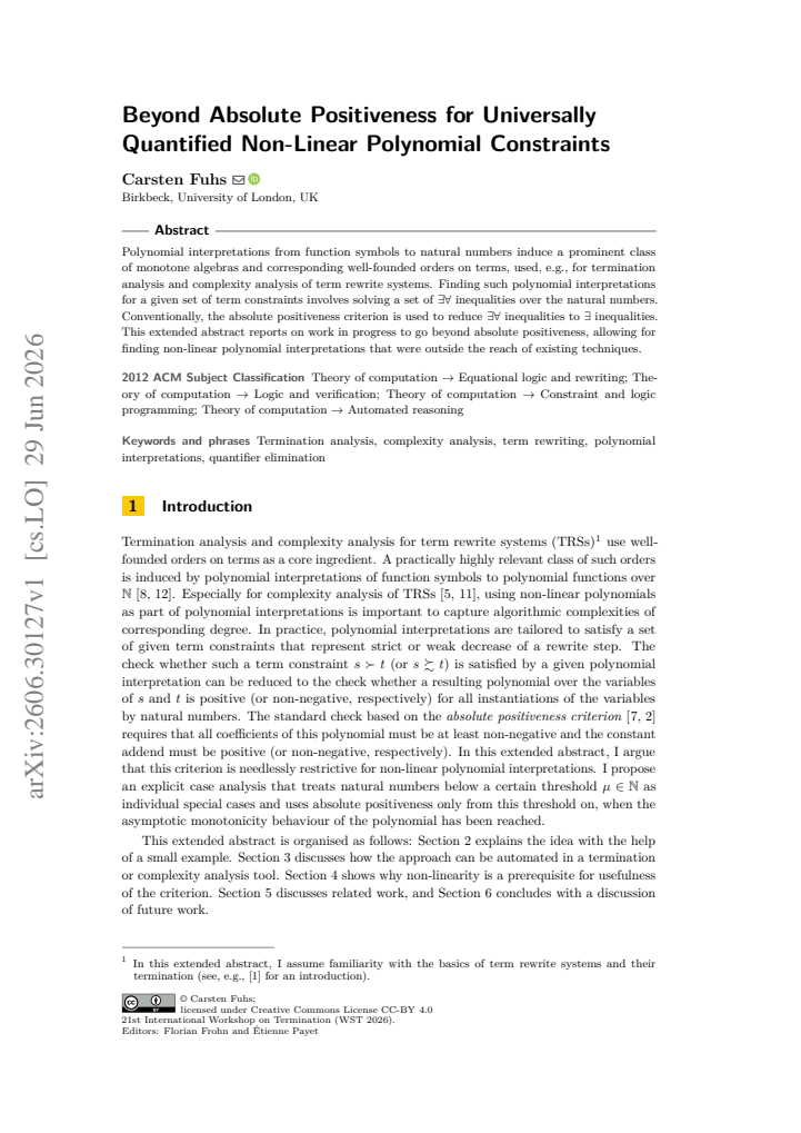 First page