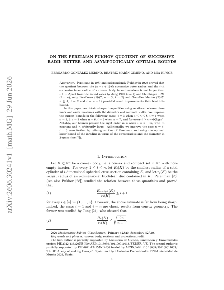 First page