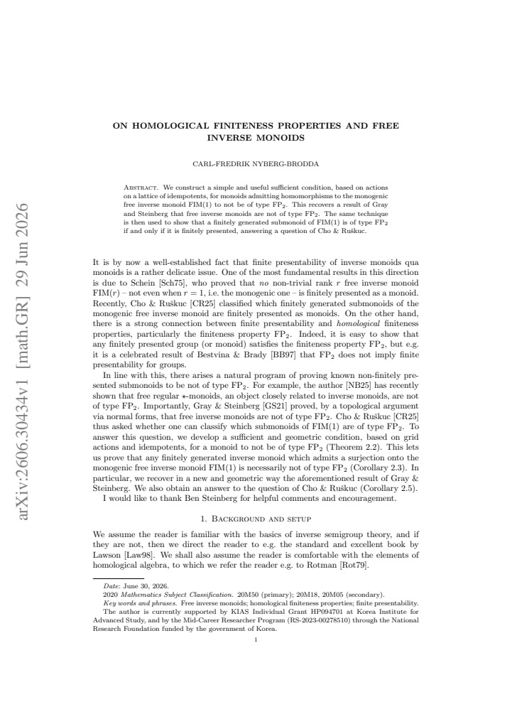 First page