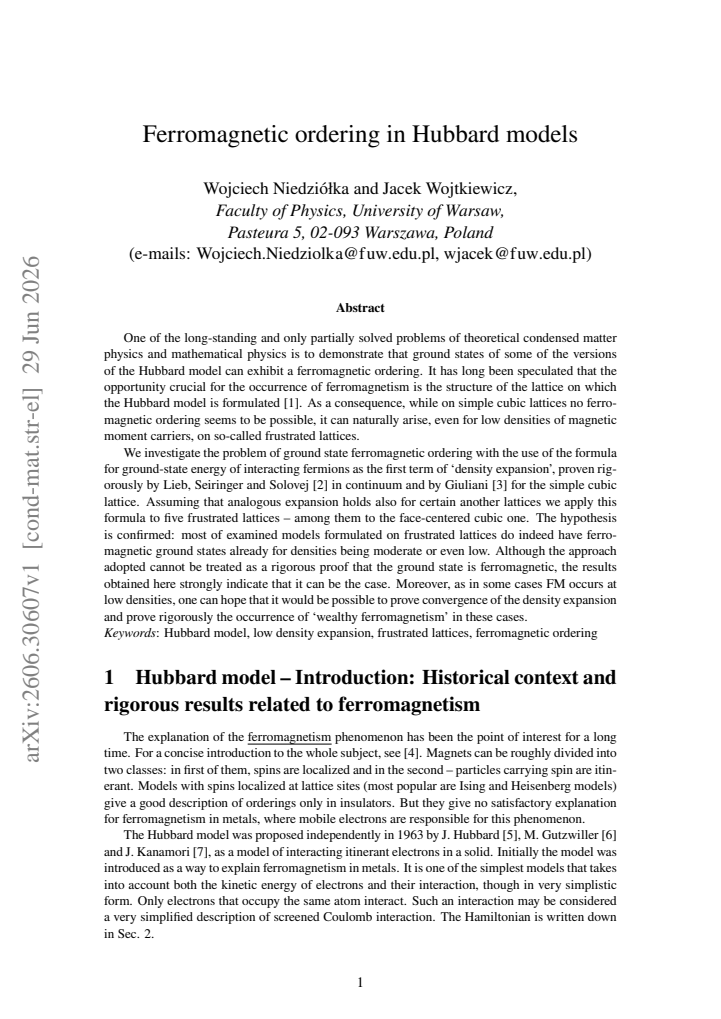 First page