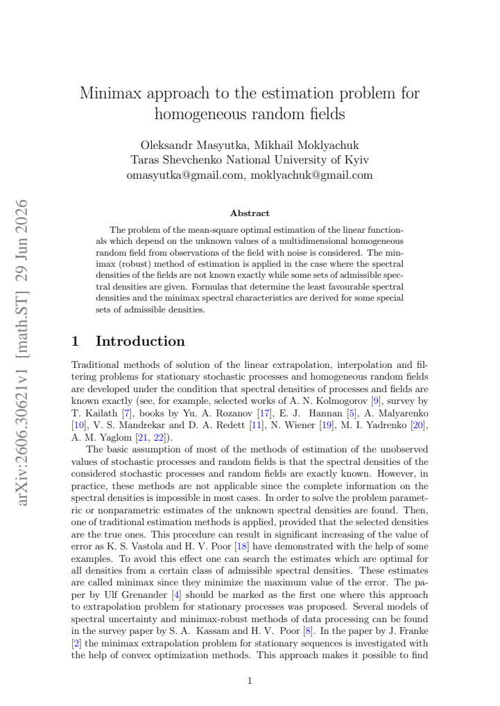 First page