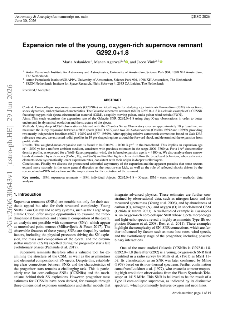 First page