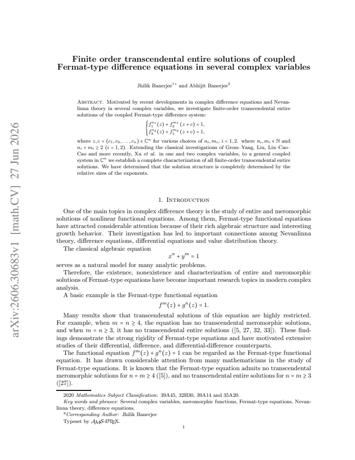 First page