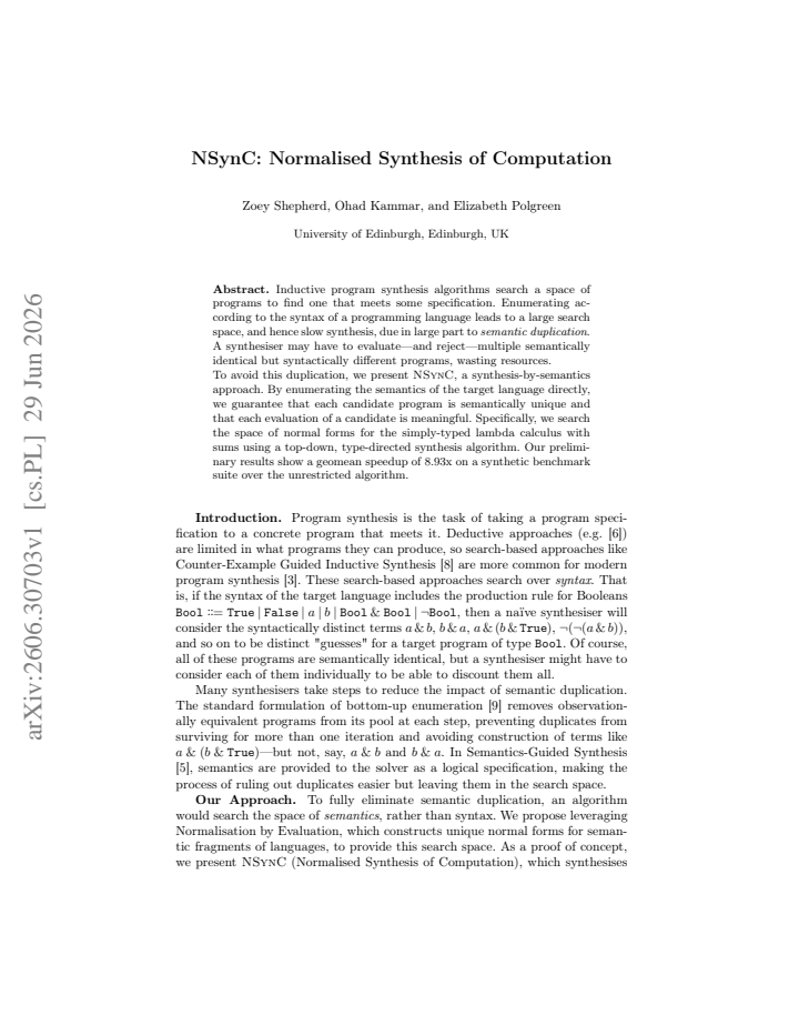 First page