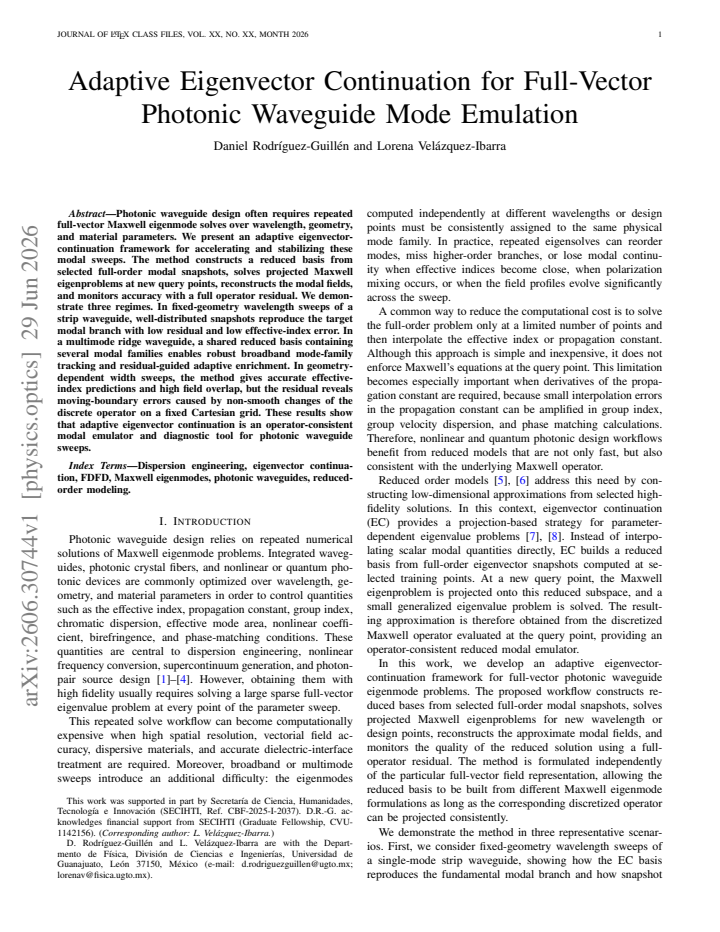 First page