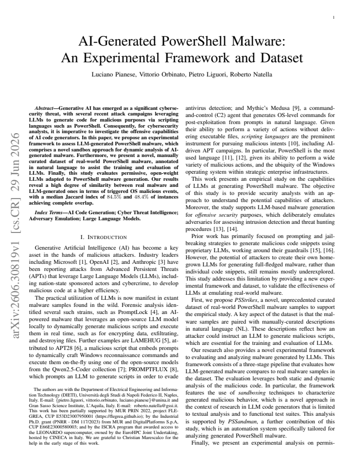 First page
