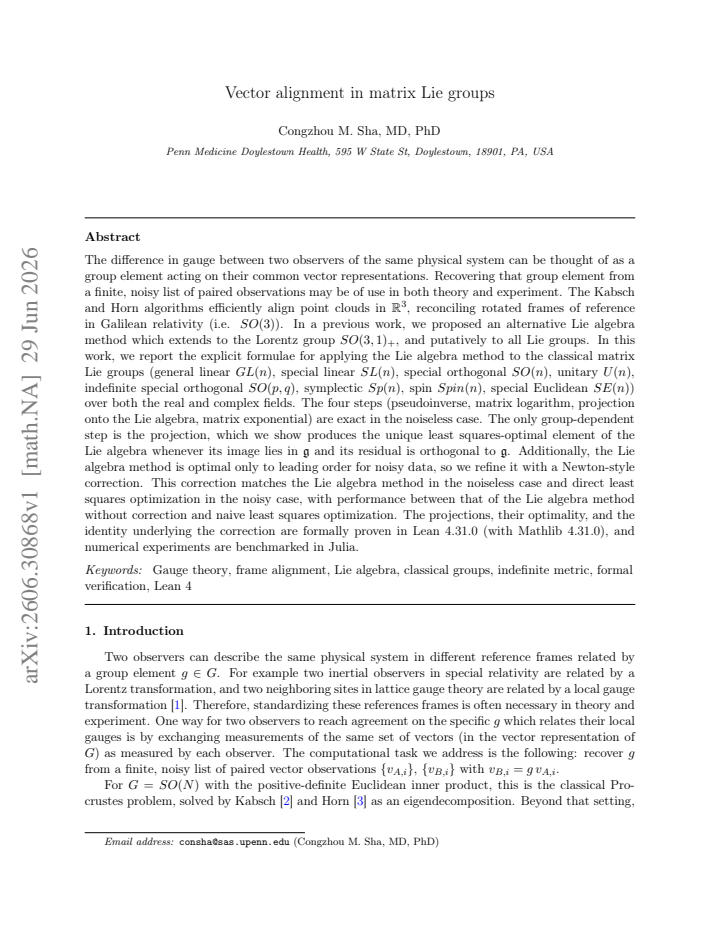 First page