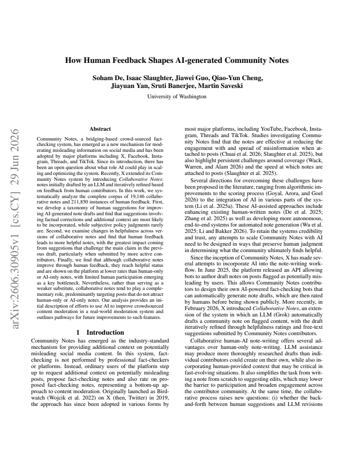 First page