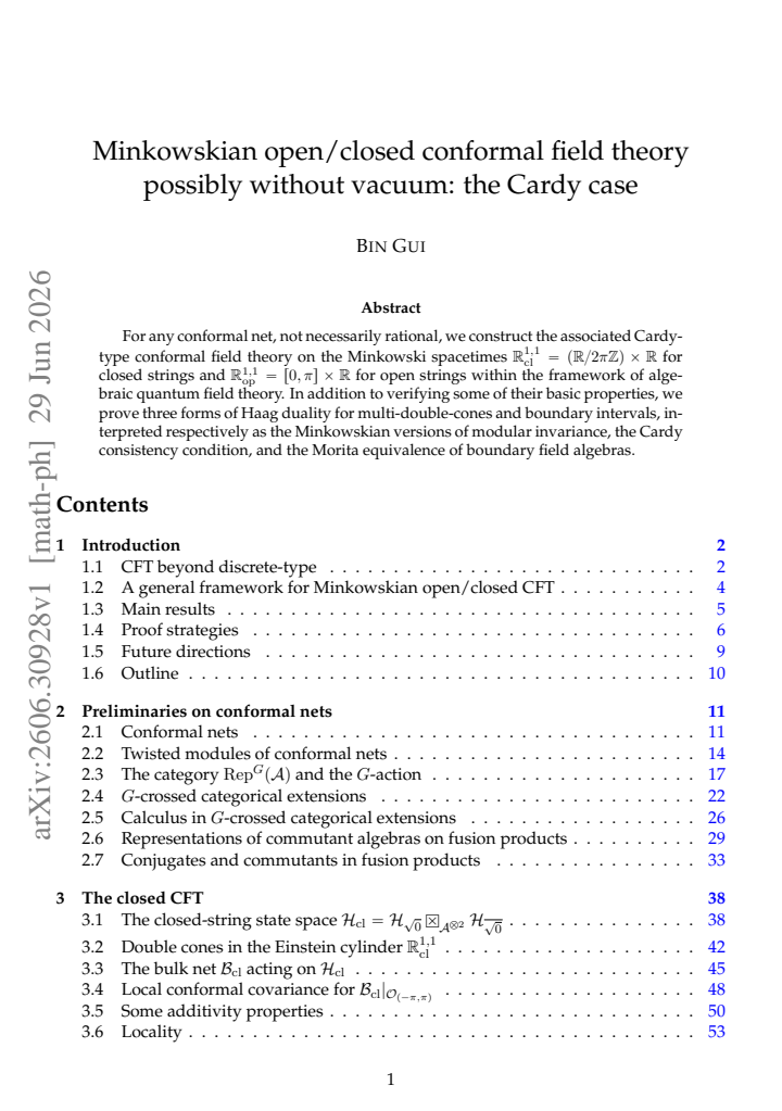 First page