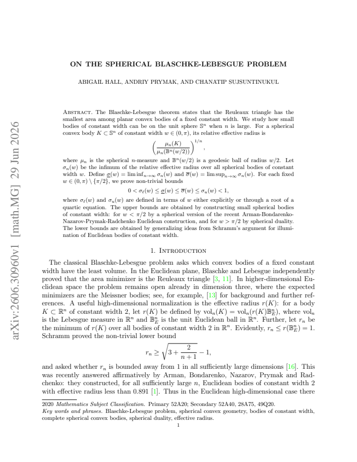 First page