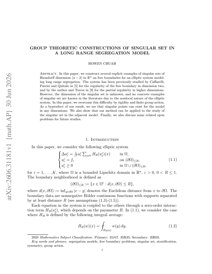 First page