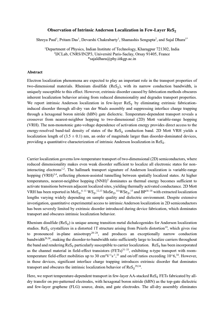 First page