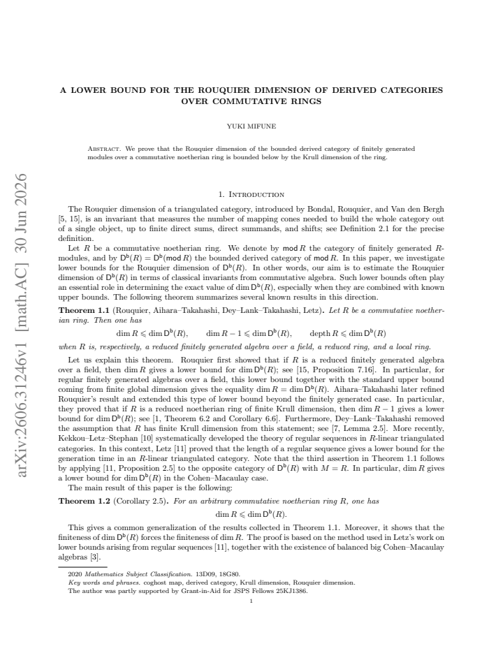 First page