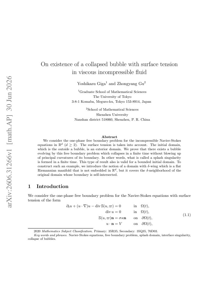First page