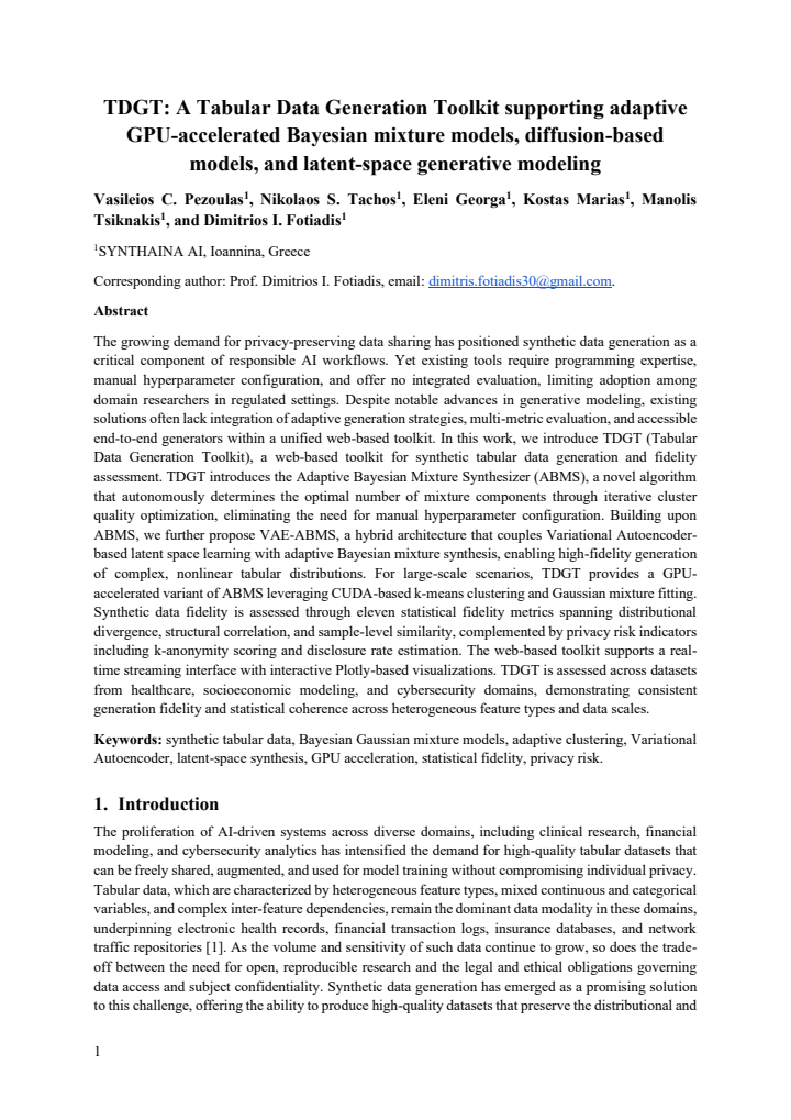 First page
