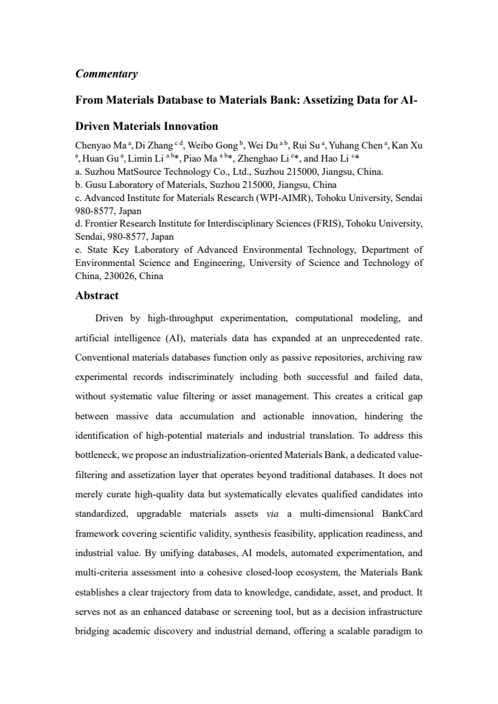 First page