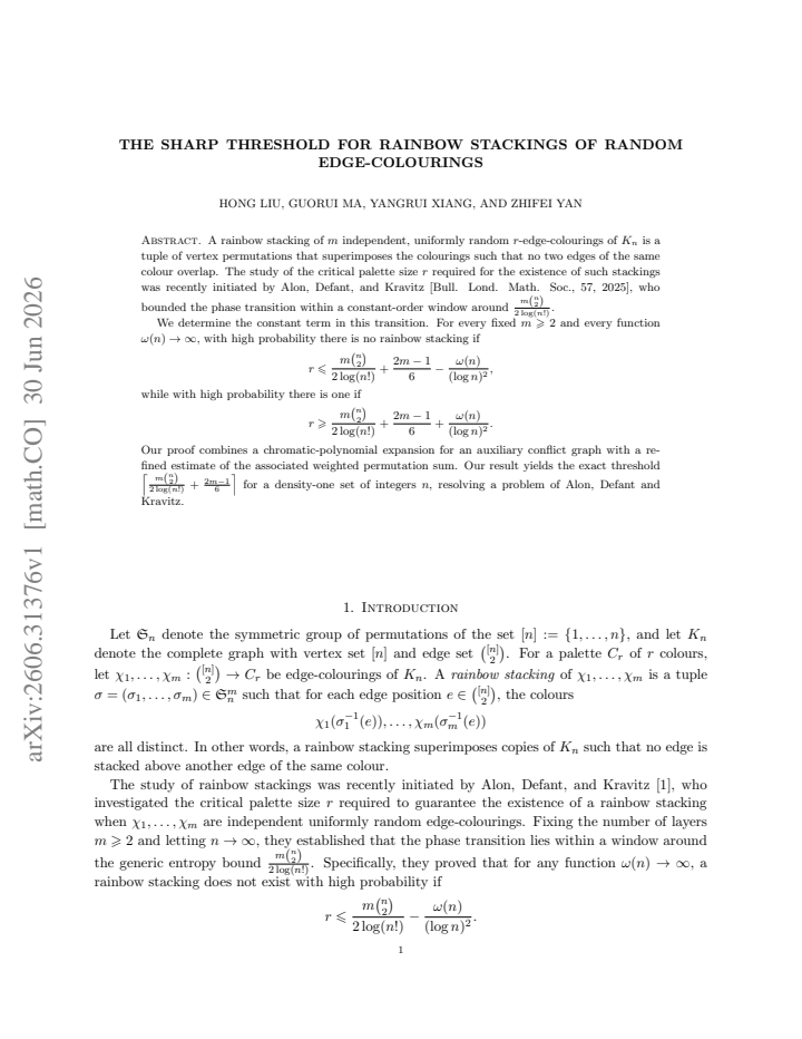 First page