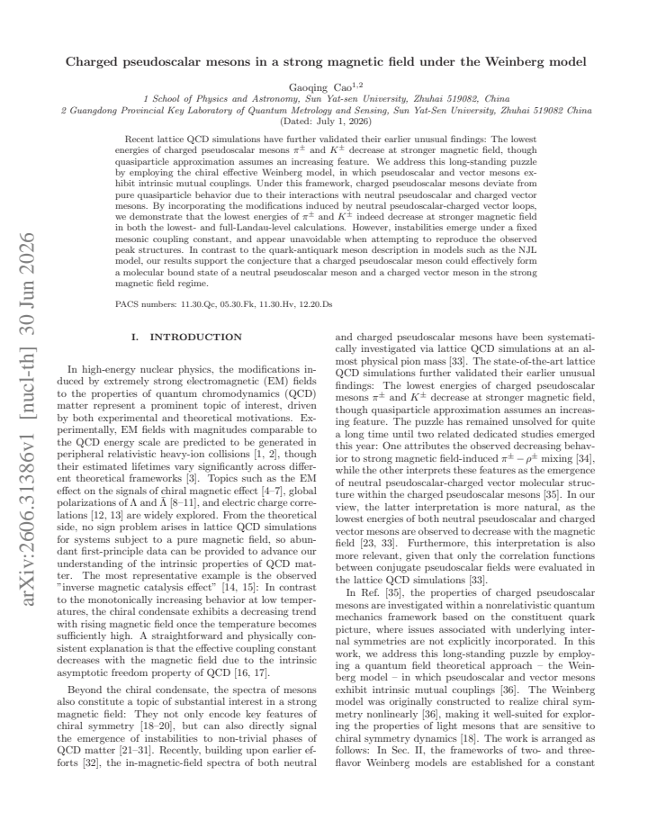 First page