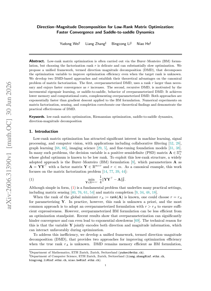 First page