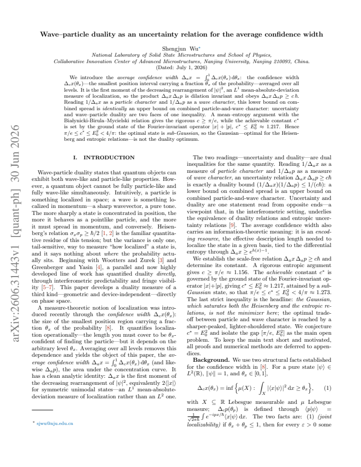First page