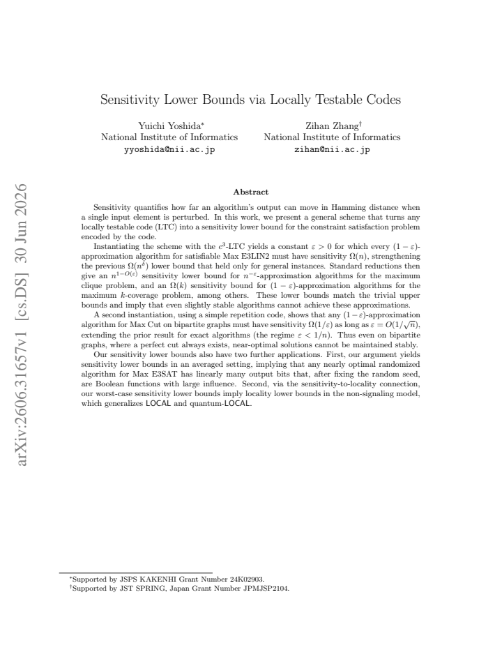 First page