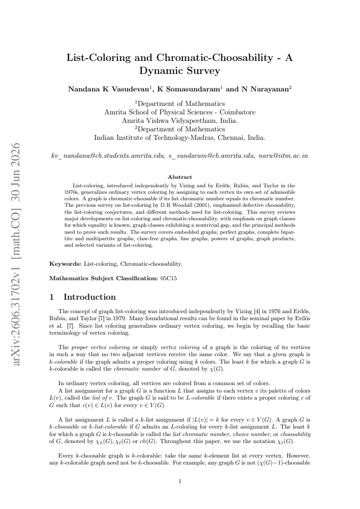 First page