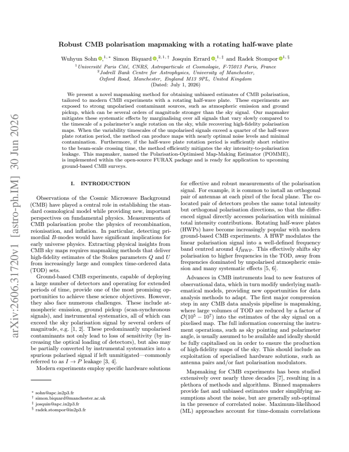 First page