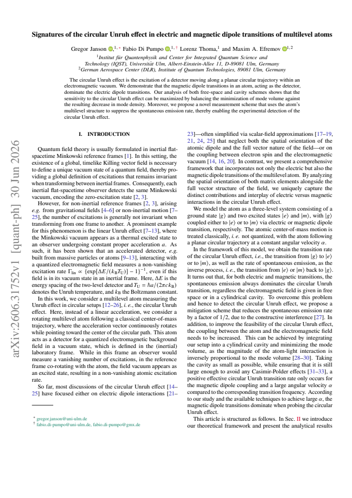 First page