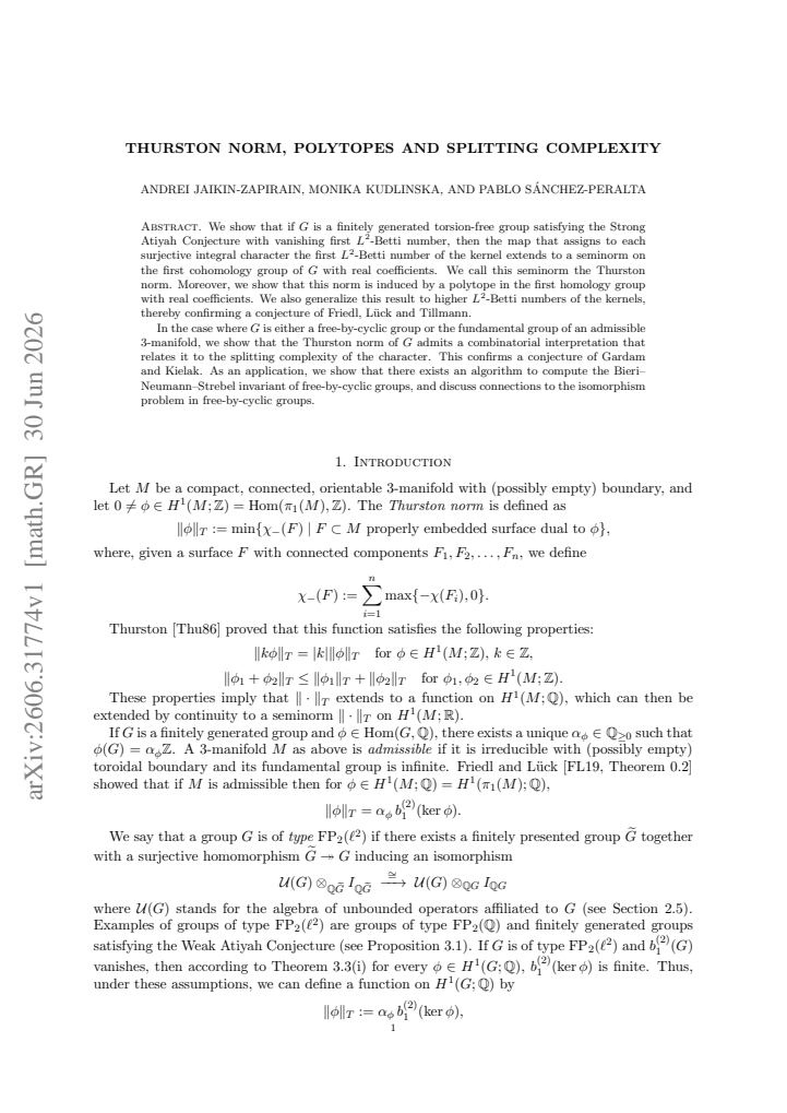 First page