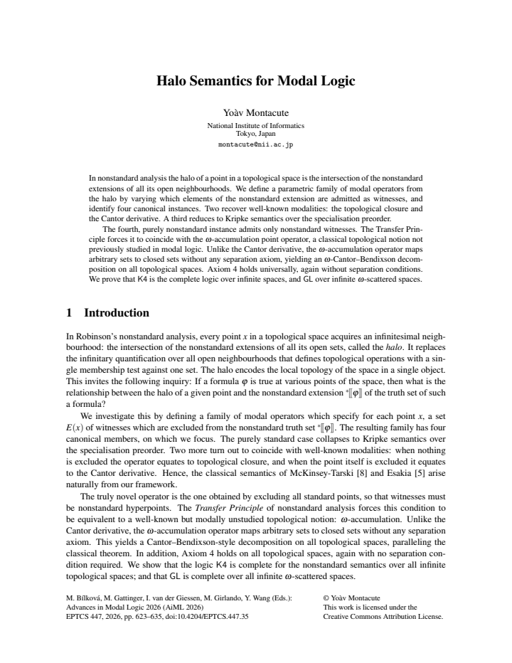 First page